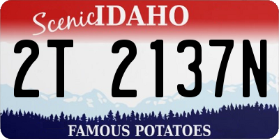 ID license plate 2T2137N