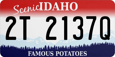 ID license plate 2T2137Q