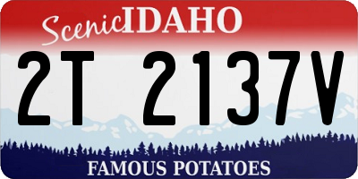 ID license plate 2T2137V
