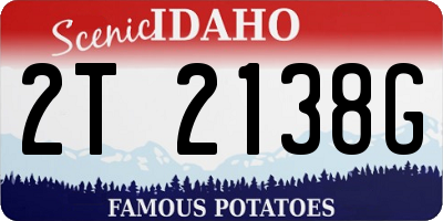 ID license plate 2T2138G
