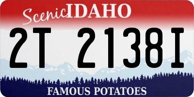 ID license plate 2T2138I