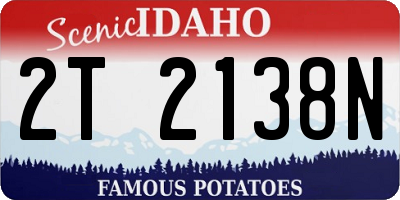 ID license plate 2T2138N