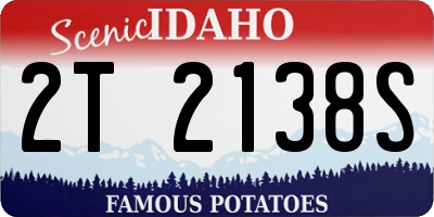 ID license plate 2T2138S