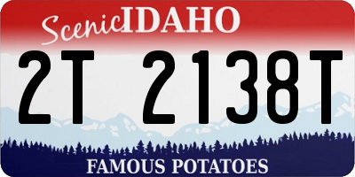ID license plate 2T2138T