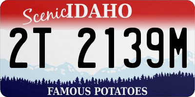 ID license plate 2T2139M