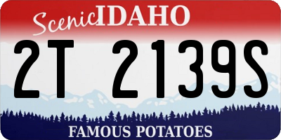 ID license plate 2T2139S