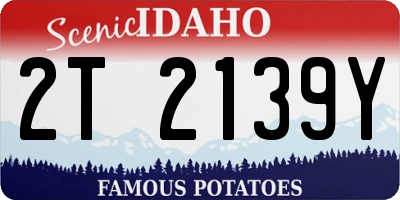 ID license plate 2T2139Y