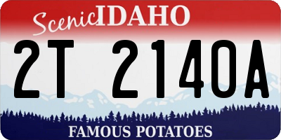 ID license plate 2T2140A