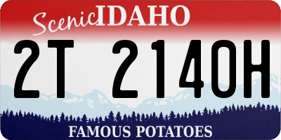 ID license plate 2T2140H