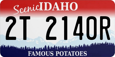 ID license plate 2T2140R