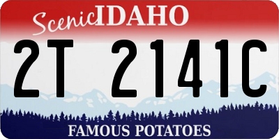 ID license plate 2T2141C