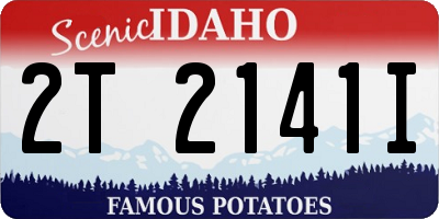 ID license plate 2T2141I
