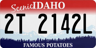 ID license plate 2T2142L