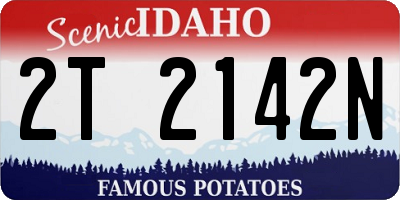 ID license plate 2T2142N