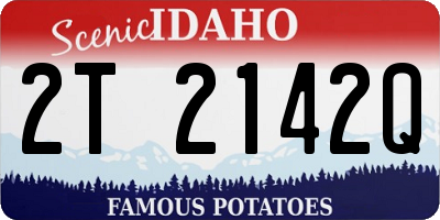 ID license plate 2T2142Q