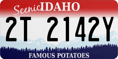 ID license plate 2T2142Y