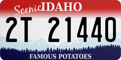 ID license plate 2T2144O