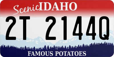 ID license plate 2T2144Q
