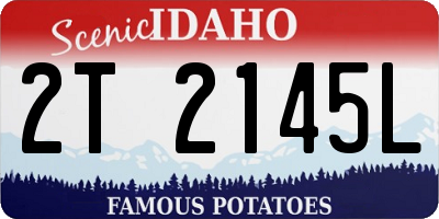 ID license plate 2T2145L