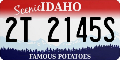 ID license plate 2T2145S