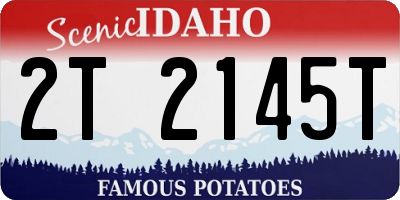 ID license plate 2T2145T