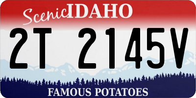 ID license plate 2T2145V