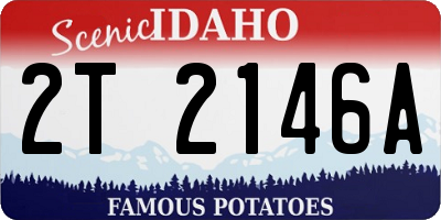 ID license plate 2T2146A