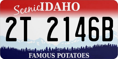 ID license plate 2T2146B