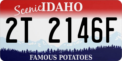 ID license plate 2T2146F