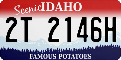 ID license plate 2T2146H