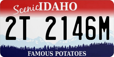 ID license plate 2T2146M