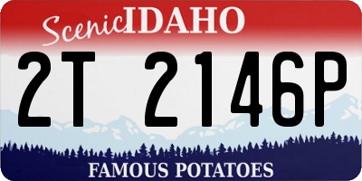 ID license plate 2T2146P
