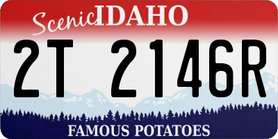 ID license plate 2T2146R
