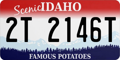 ID license plate 2T2146T
