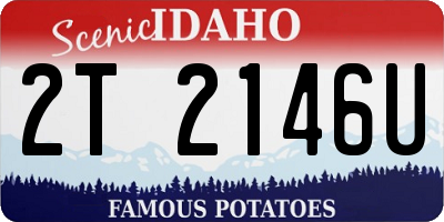 ID license plate 2T2146U