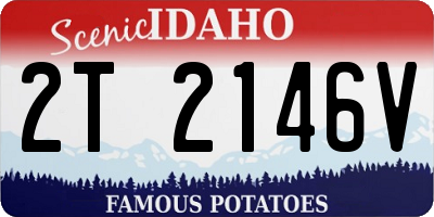 ID license plate 2T2146V
