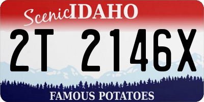 ID license plate 2T2146X