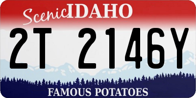 ID license plate 2T2146Y
