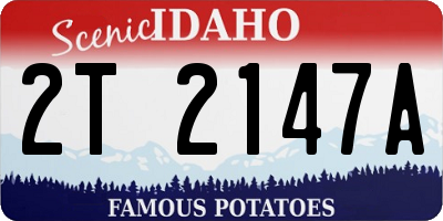 ID license plate 2T2147A