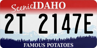 ID license plate 2T2147E