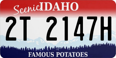 ID license plate 2T2147H