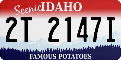 ID license plate 2T2147I