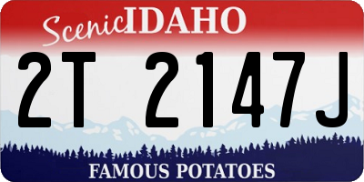 ID license plate 2T2147J