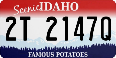 ID license plate 2T2147Q