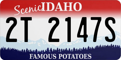 ID license plate 2T2147S