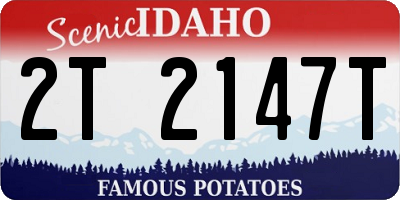 ID license plate 2T2147T