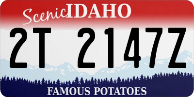 ID license plate 2T2147Z