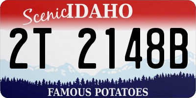 ID license plate 2T2148B