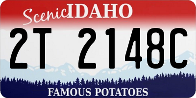 ID license plate 2T2148C