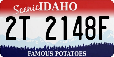 ID license plate 2T2148F